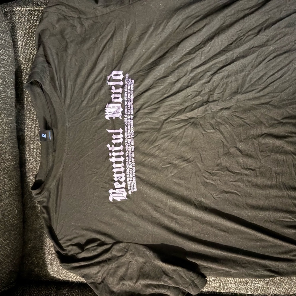 Beautiful World Black T-Shirt